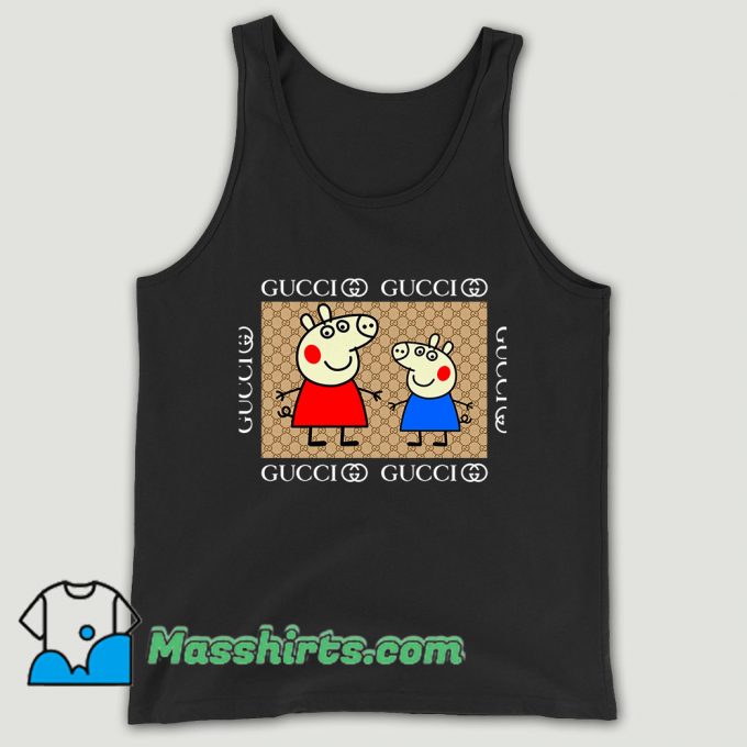 Cool Gucci Peppa Pig Unisex Tank Top