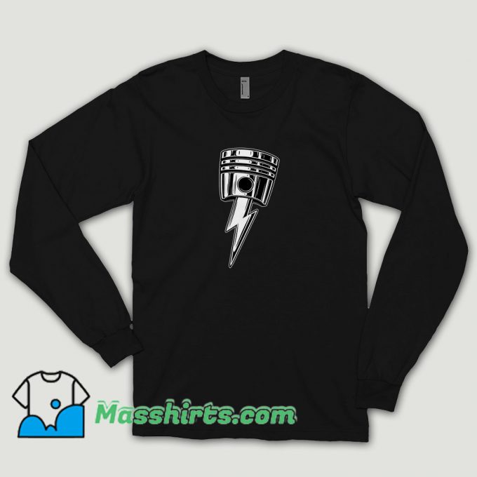 Cool Lightning Bolt Piston Long Sleeve Shirt