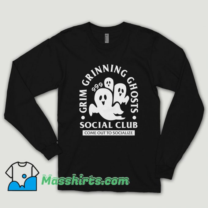 Grim Grinning Ghost Long Sleeve Shirt