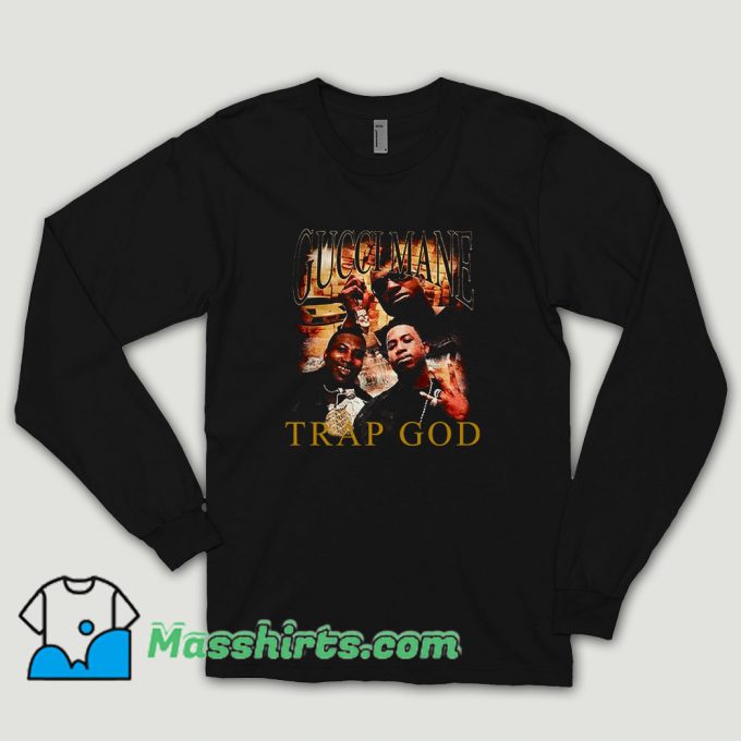 Gucci Mane Trap God Vintage Long Sleeve Shirt