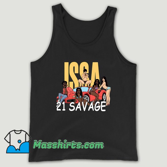 Issa Blanc 21 Savage Unisex Tank Top