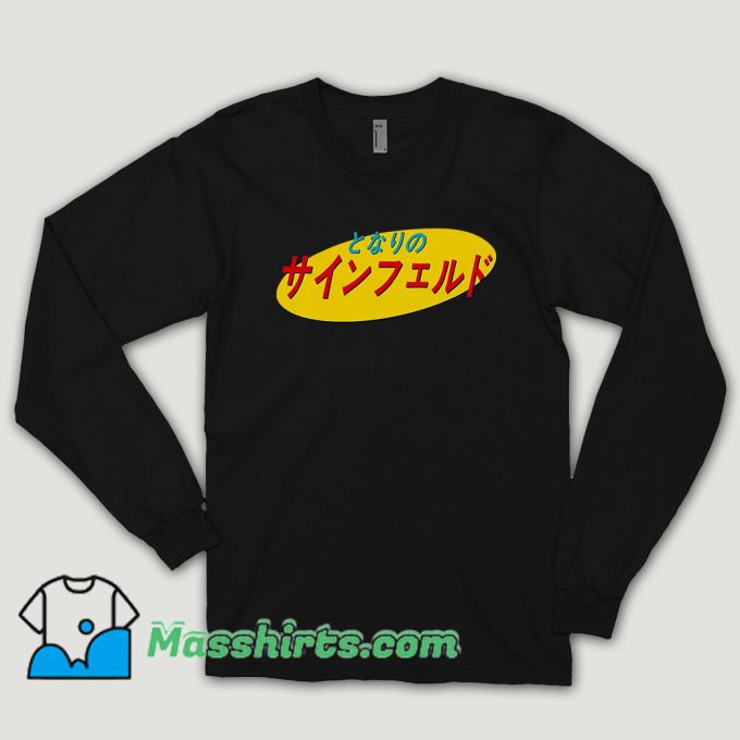 Japanese Seinfeld Logo Long Sleeve Shirt