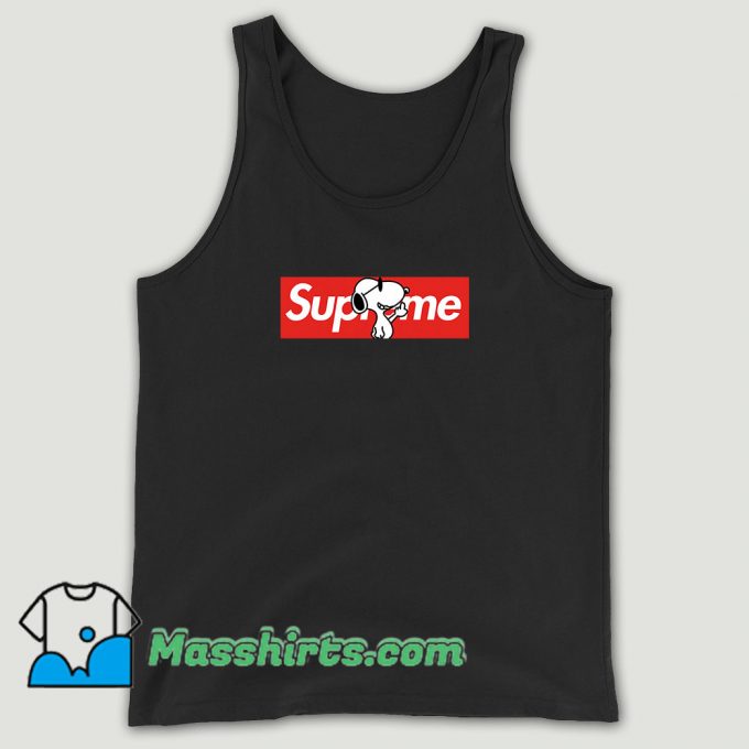 Joe Cool Snoopy Red Box Supreme Unisex Tank Top