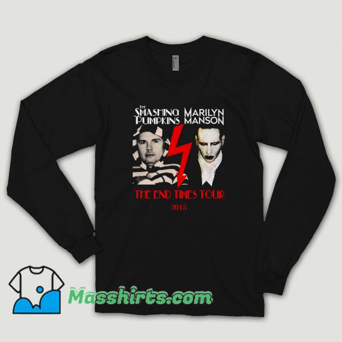 Smashing Pumpkins Marilyn Manson Tour Long Sleeve Shirt