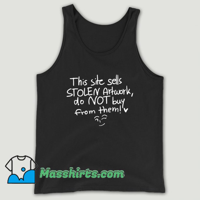 This Site Sell Stolen Artwork Black Unisex Tank Top