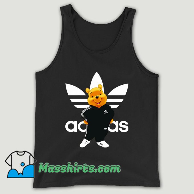 Winnie Pooh Adidas Parody Unisex Tank Top