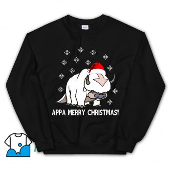 Cheap Appa Merry Christmas Avatar Sweatshirt