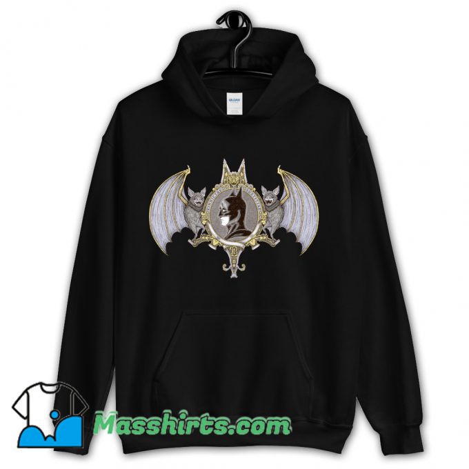 Funny Cartoon Bat Crest Hoodie Streetwear