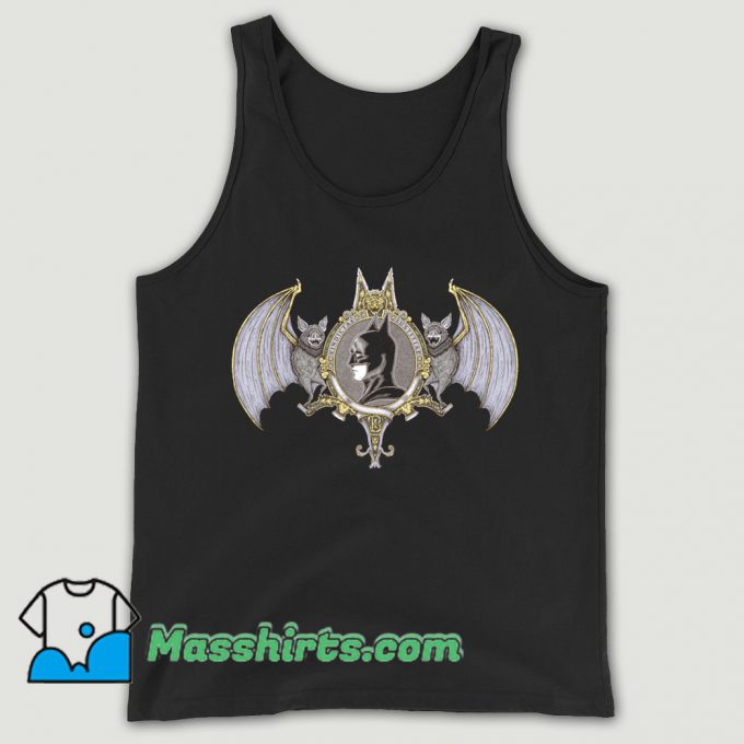 Vintage Cartoon Bat Crest Tank Top