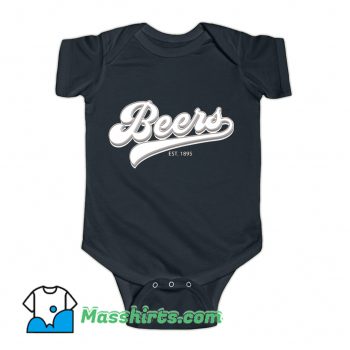 Official Drink Beers EST 1895 Baby Onesie