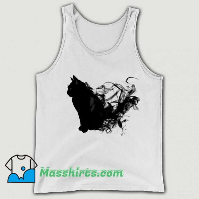 Cool Black Cat Aura Tank Top