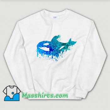 Official Blue Floral Orca Sweatshirt