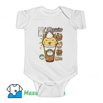 Cute Catppuccino Drink Baby Onesie