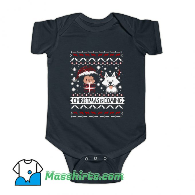 Christmas Is Coming Baby Onesie