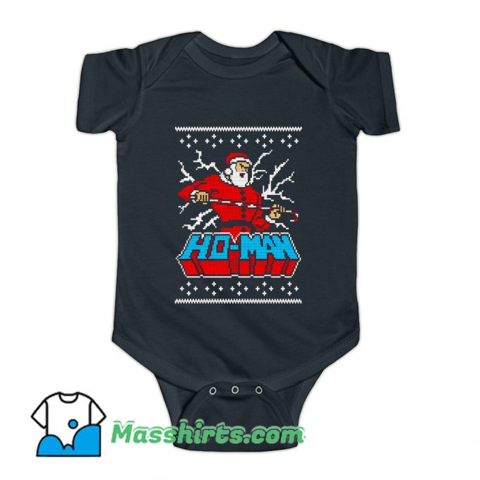 Ho-Man Santa Claus Christmas Baby Onesie