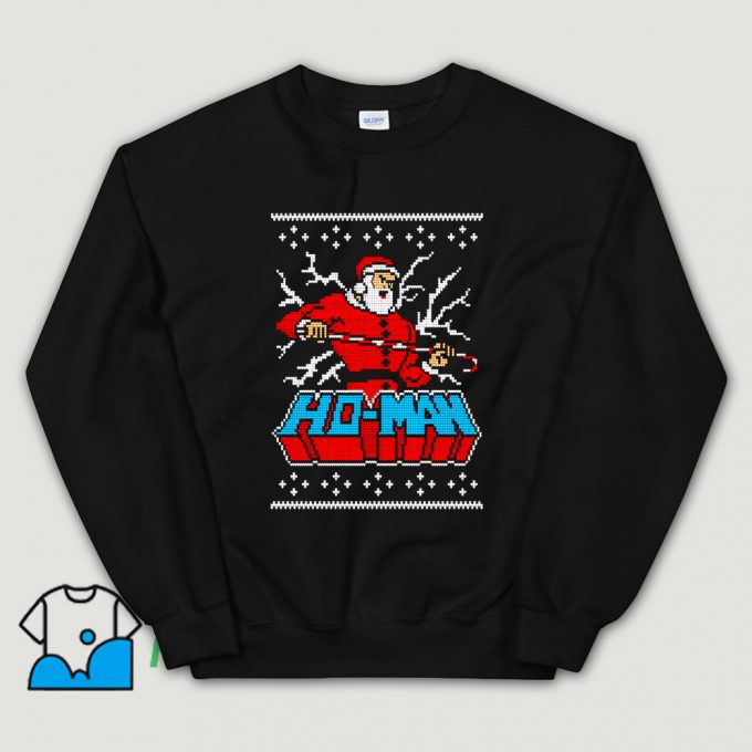 Ho-Man Santa Claus Christmas Sweatshirt