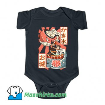 Japanese Ice Cream and Radiant Teapot Baby Onesie