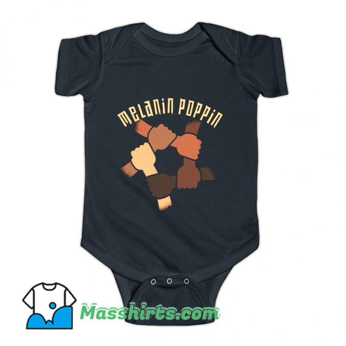 Melanin Poppin Baby Onesie