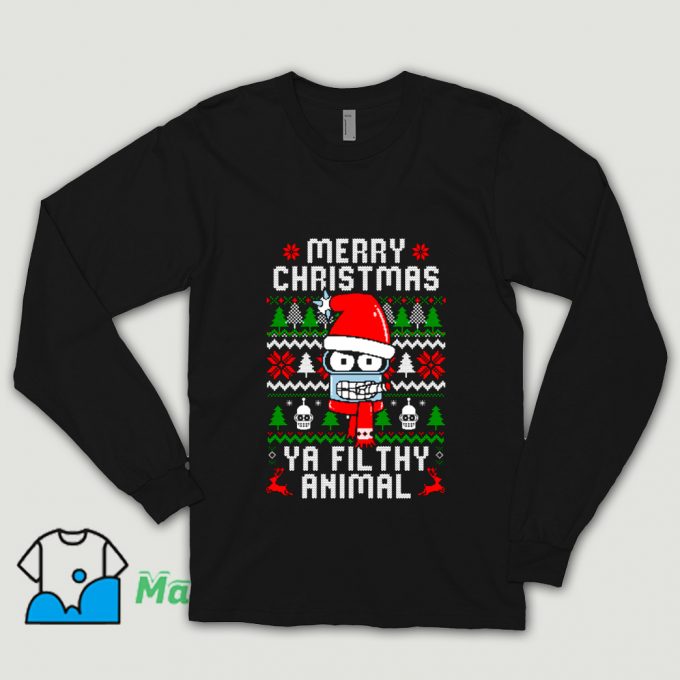 Funny Merry Christmas Ya Filthy Animal Shirt