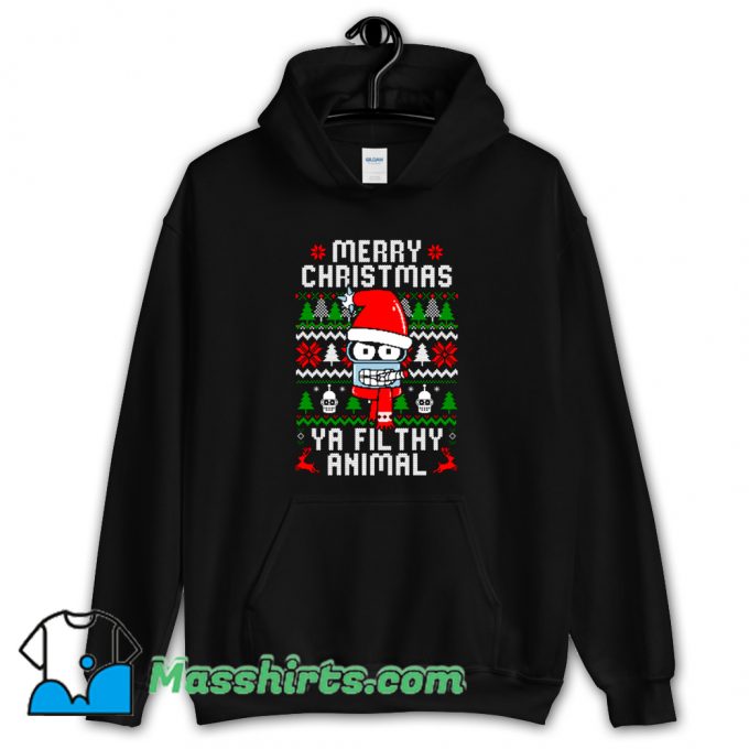 Cheap Merry Christmas Ya Filthy Animal Hoodie Streetwear