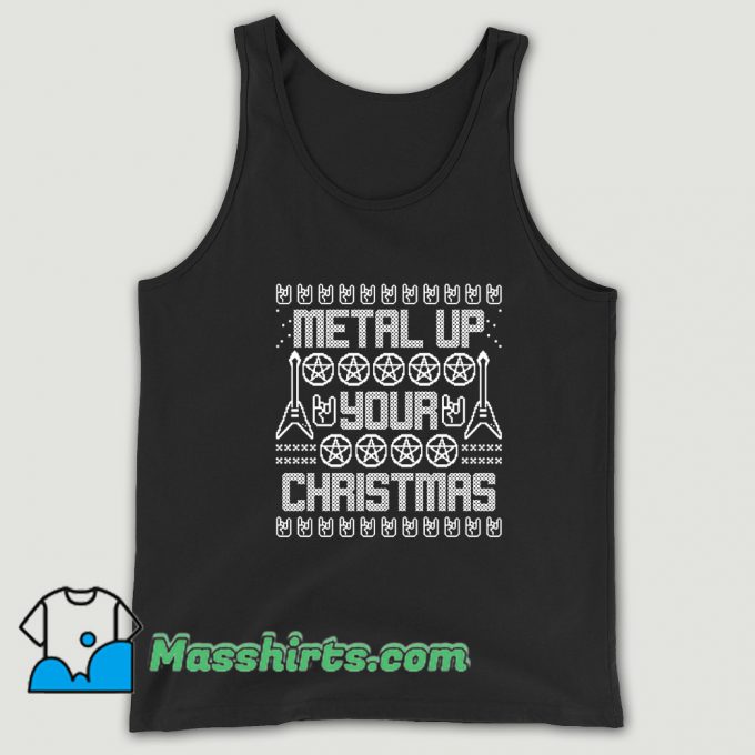 Cheap Metal Up Your Christmas Tank Top