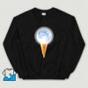 Cheap Moon Scoop Icecream Cone Sweatshirt