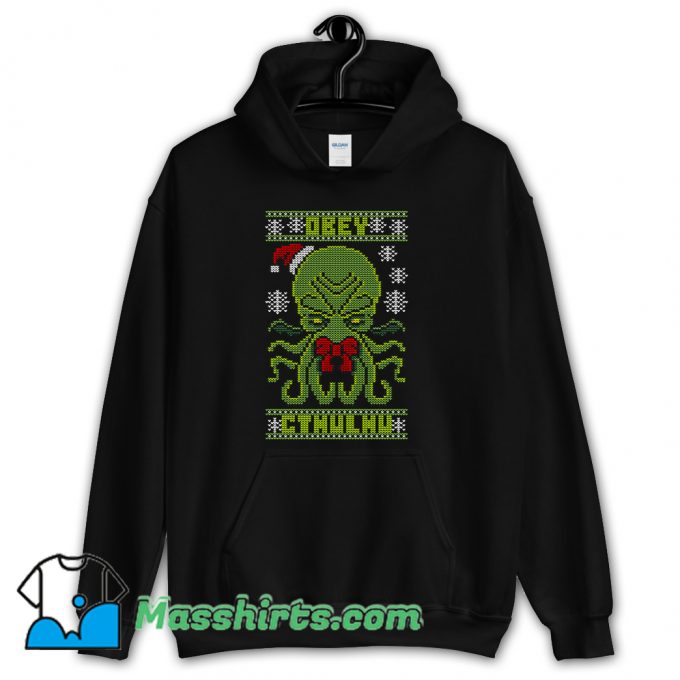 Obey Cthulhu Sweater Ugly Christmas Hoodie Streetwear