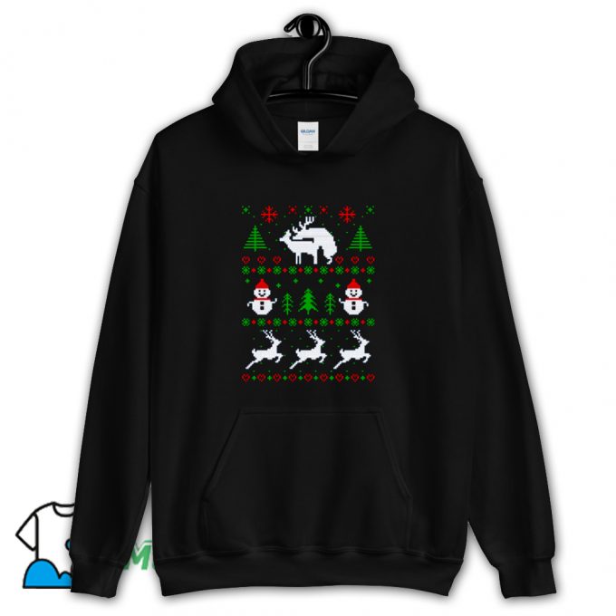 Romantic Reindeers Hoodie Streetwear