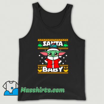 Santa Baby Yoda Christmas Tank Top