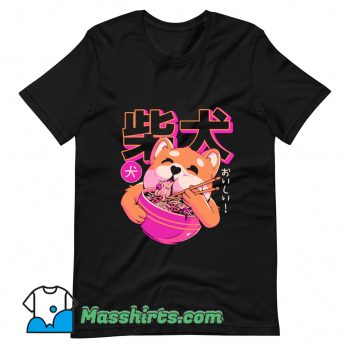 Shiba Noodles T Shirt Design