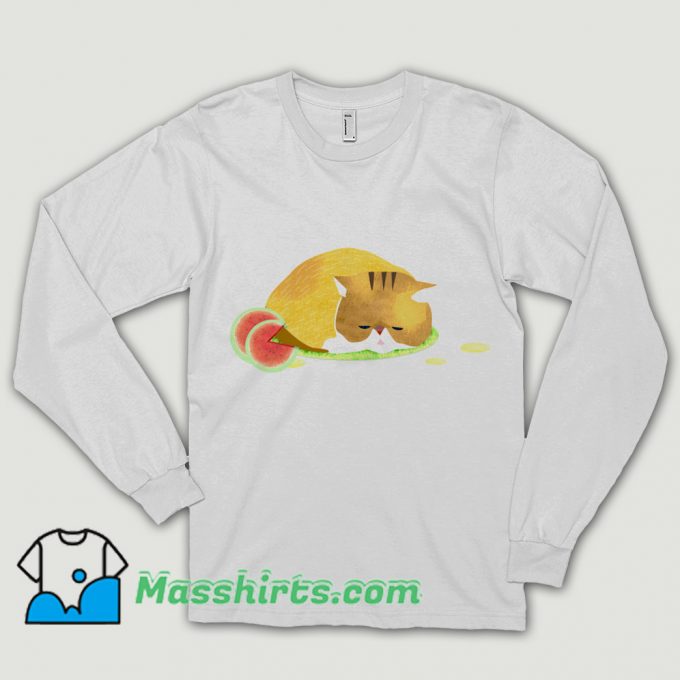 Summer Heat Watermelon Cat Shirt