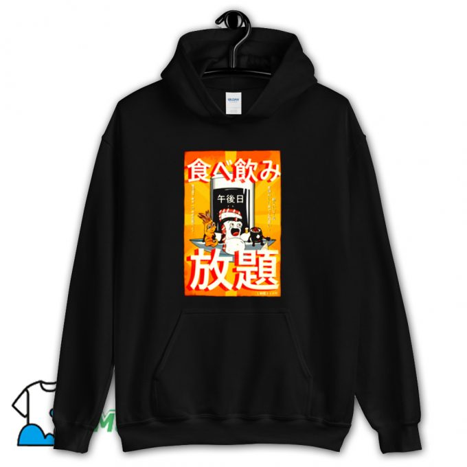 Sushi And Beer Izakaya Hoodie Streetwear