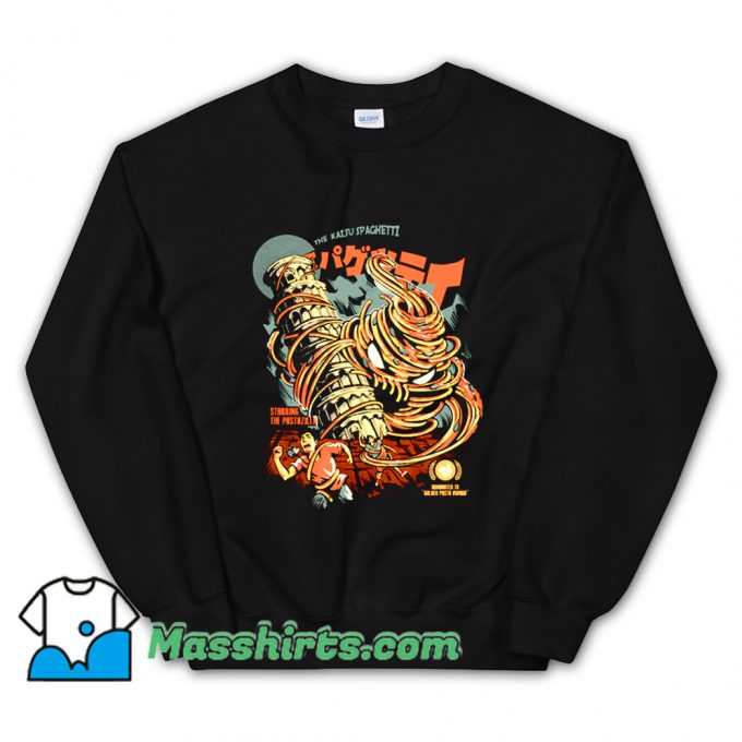 Cheap The Kaiju Spaghetti Black Sweatshirt