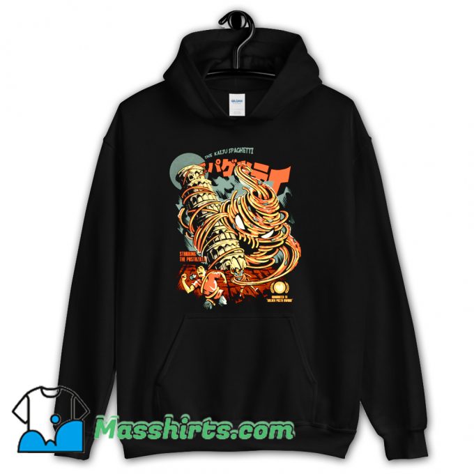 The Kaiju Spaghetti Black Hoodie Streetwear