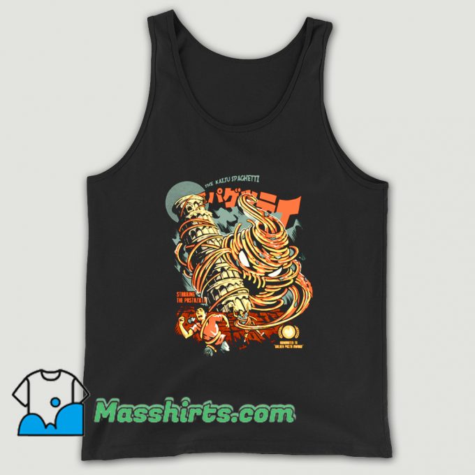 Vintage The Kaiju Spaghetti Black Tank Top