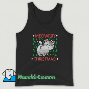 Meowrry Christmas Tank Top