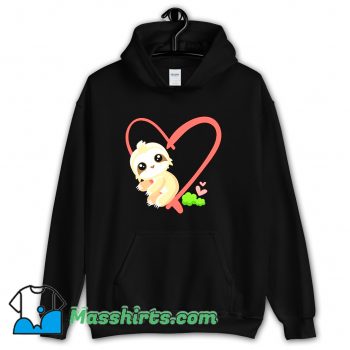 Baby Sloth Valentines Day Gift Sloth Hoodie Streetwear