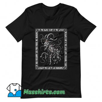 Cool Black Shub Icon Azhmodai T Shirt Design