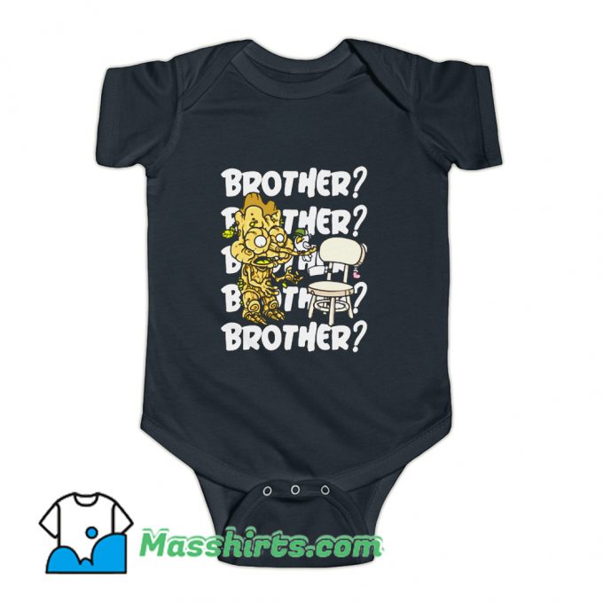 Brother Cartoon Baby Onesie