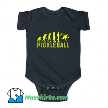 Evolution Of Pickleball Baby Onesie