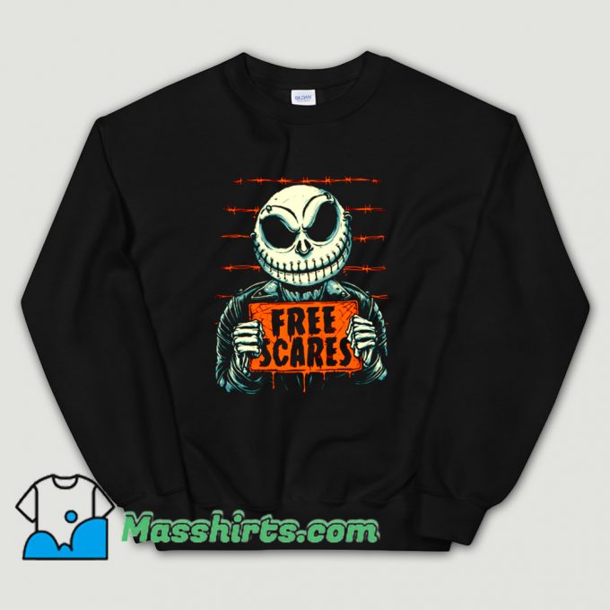 Cheap Horror Free Scares Sweatshirt