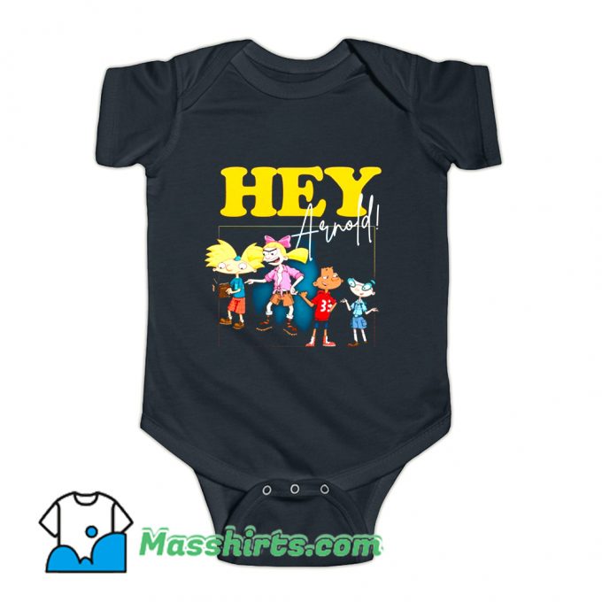 Hey Arnold Retro 90s Cartoon Baby Onesie