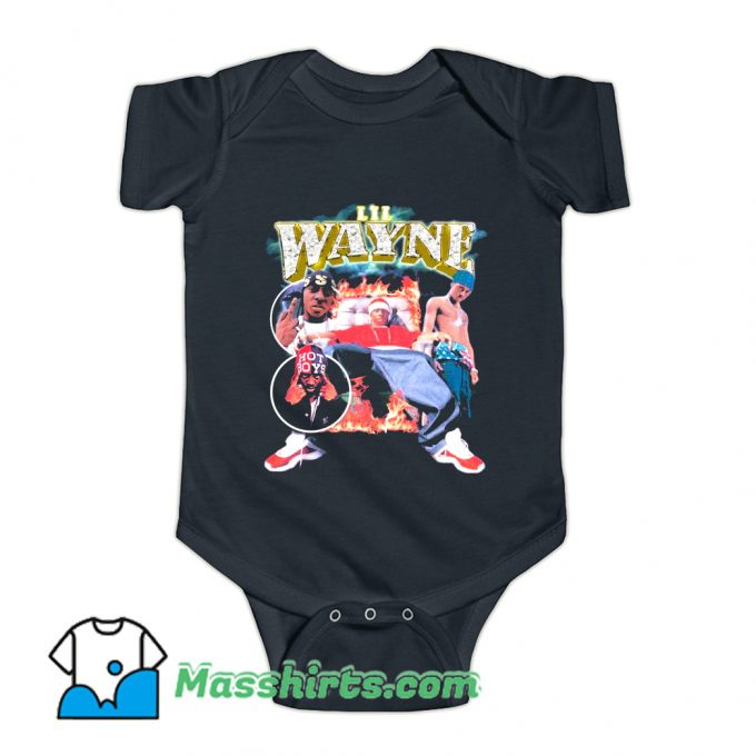 Lil Wayne 90s Rap Baby Onesie