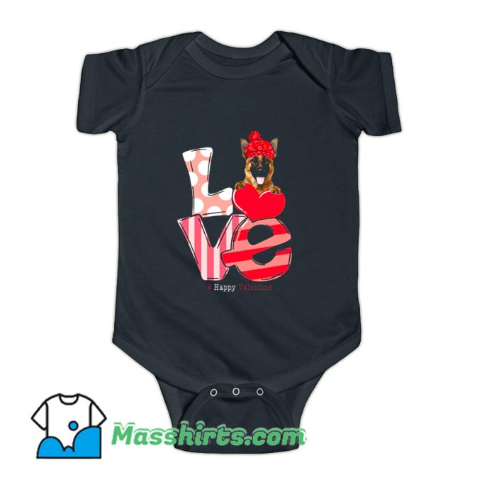 Love German Shepherd Baby Onesie