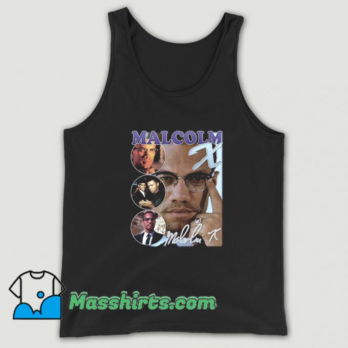 Awesome Malcolm X Bootleg Rap Tank Top