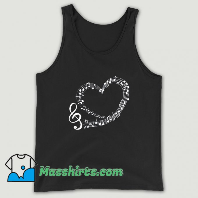 Original Musical Notes Music Romantic Tank Top