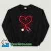 Cute Nurse Valentine Day Heart Stethoscope Sweatshirt