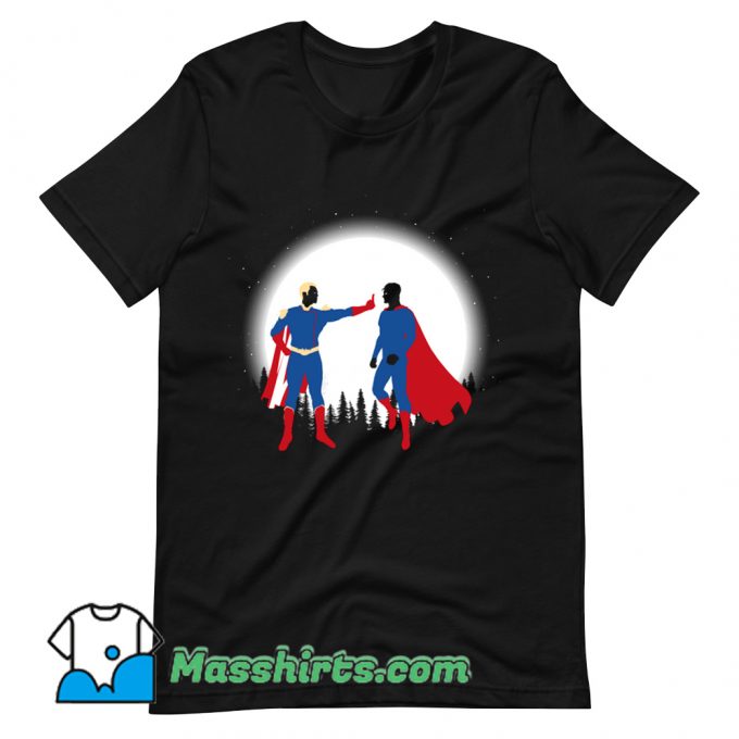 Cheap Patriota Vs SuperHombre T Shirt Design