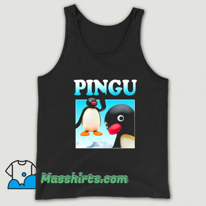 Awesome Pingu Retro 80s Tank Top