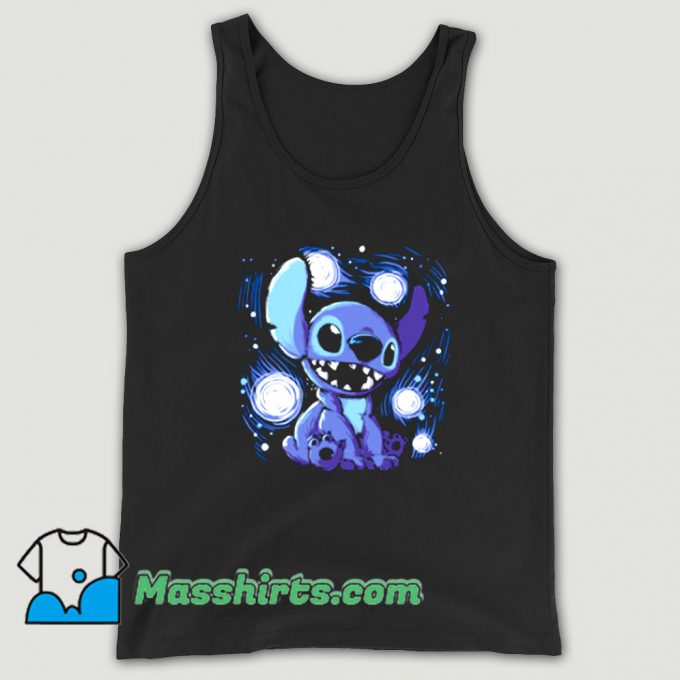 Cartoon Comic Starry Stitch Tank Top On Sale